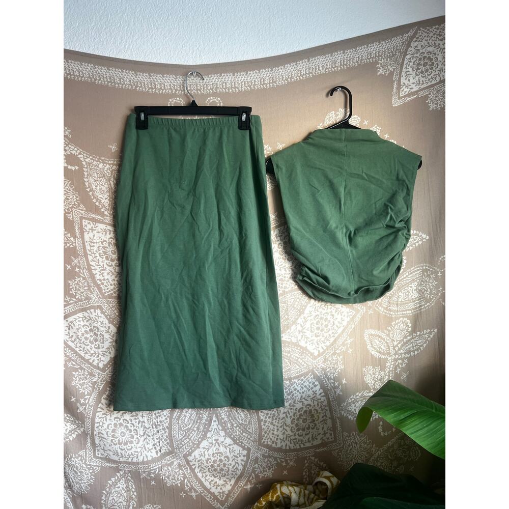 Reformation Foster Knit Set in Green - Picture 11 of 12